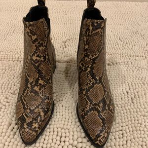 H&M Snake Ankle Boots